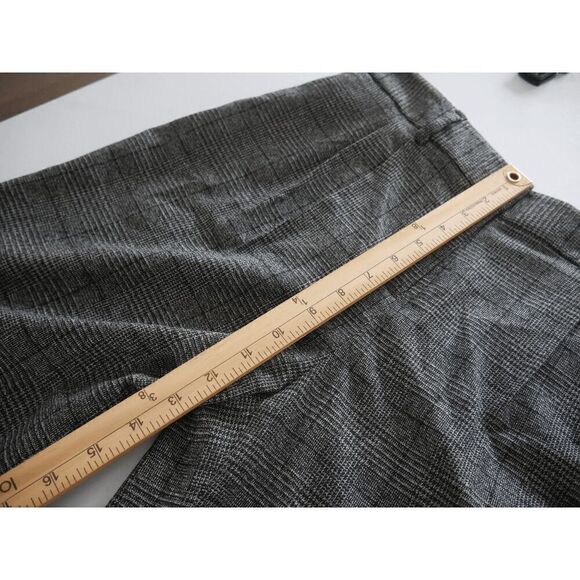 NWT Calvin Klein Women's Petite Menswear Wide-Leg Pants Charcoal 6 - Picture 7 of 10